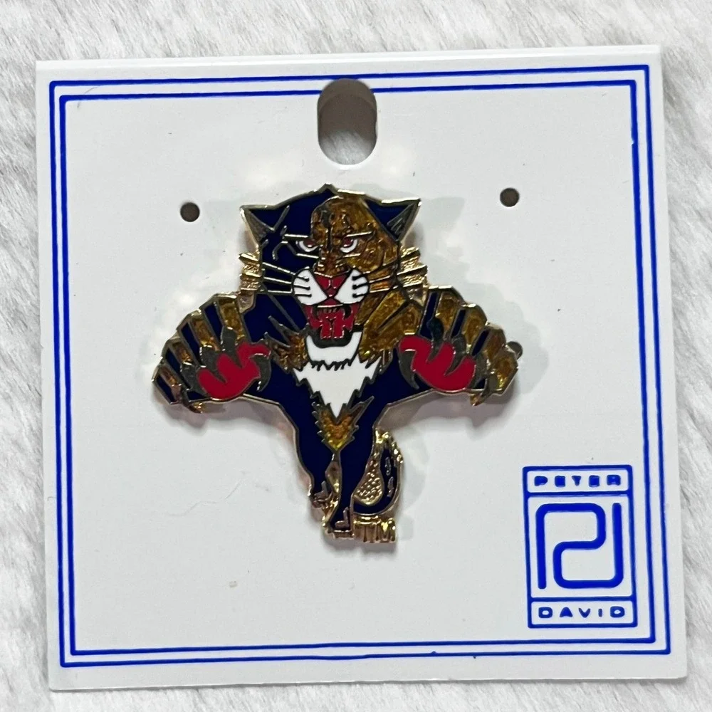 🔮 5/$25 Vintage NHL Florida Panthers Hockey Pin